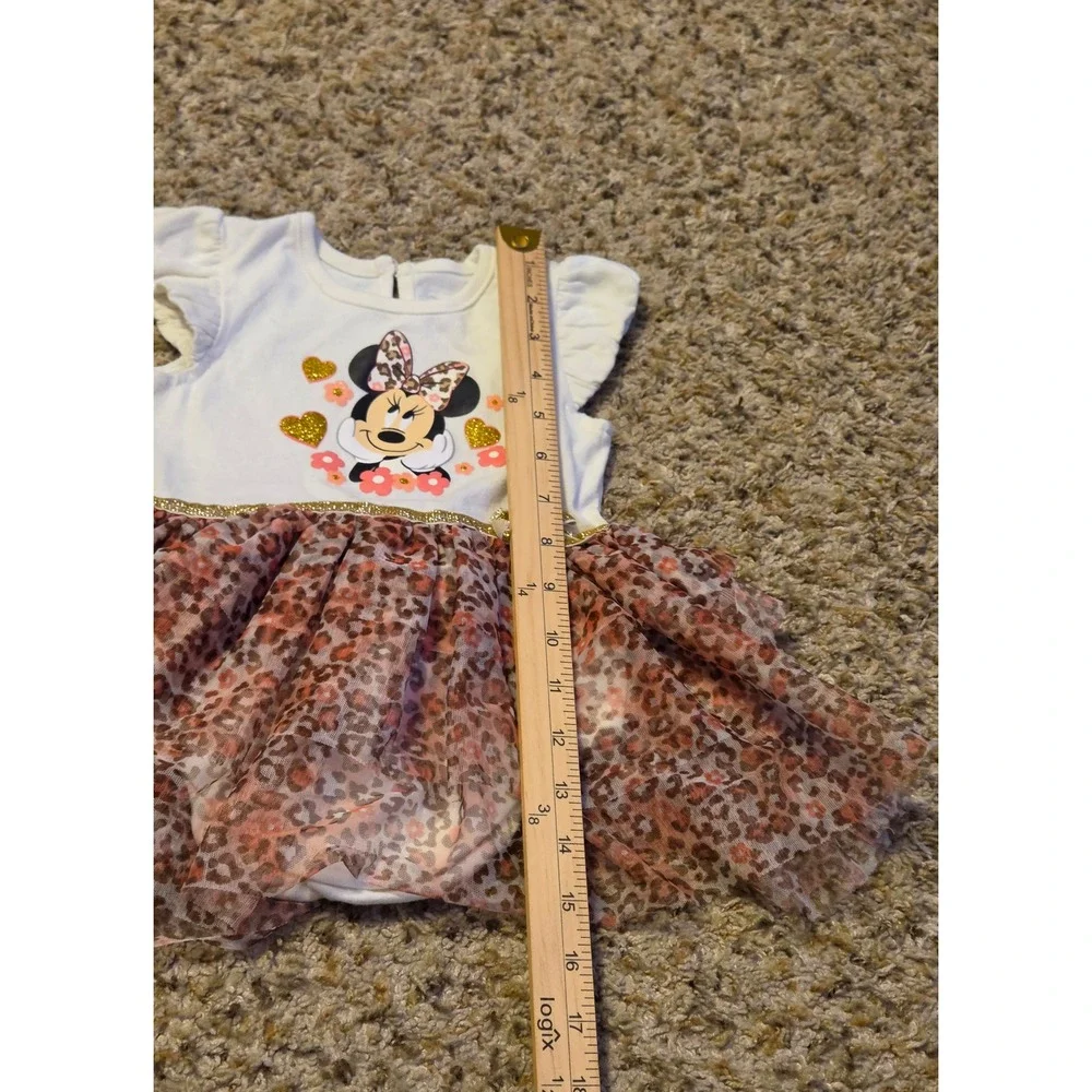 Disney Baby Mini‎ Mouse Tulle Overlay Dress Baby Size 24M Multicolor